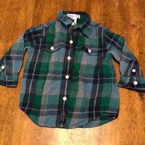 Janie and Jack flannel shirt